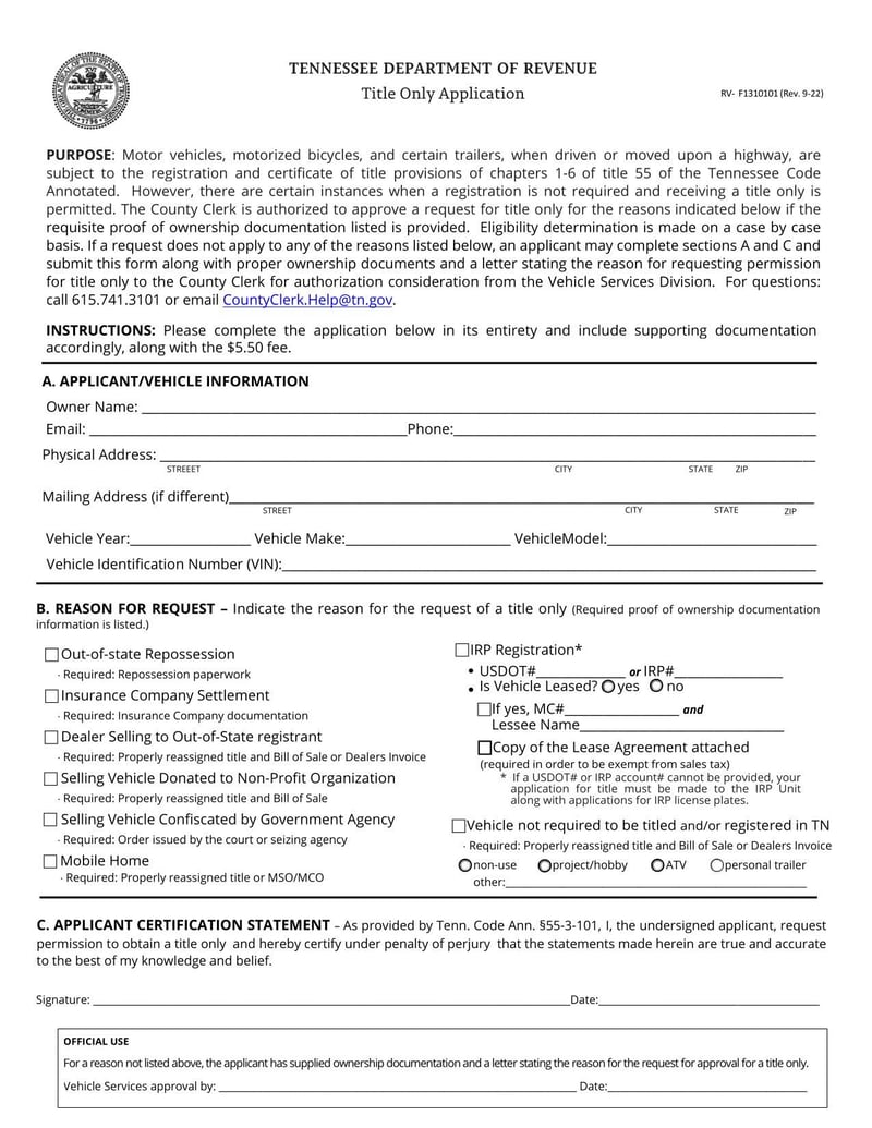 Large thumbnail of Form RV- F1310101 (2022)