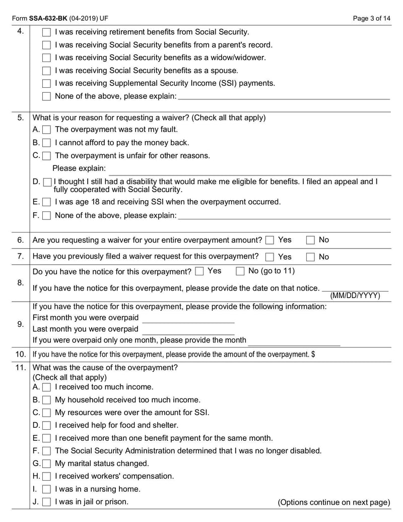 Large thumbnail of Form SSA-632-BK - May 2020