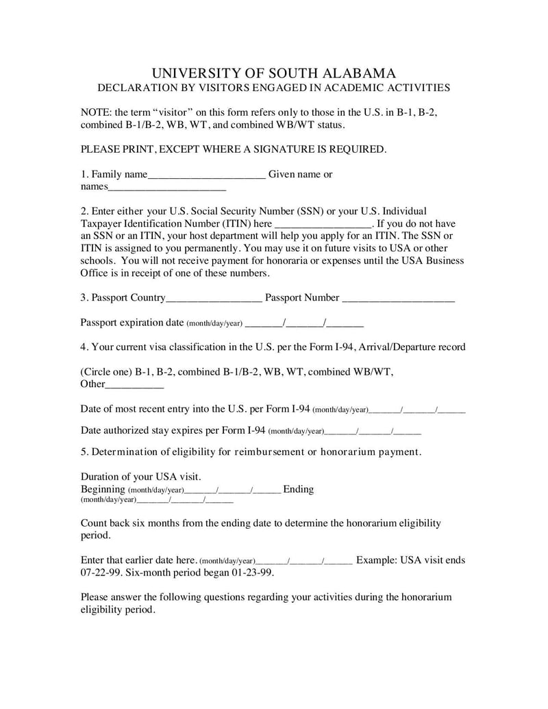 Large thumbnail of Declaration By Visitors Engaged In Academic Activities - Jul 2018