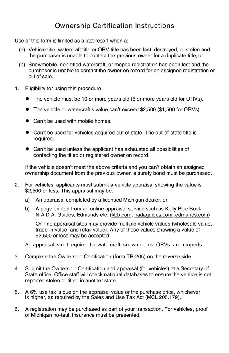Large thumbnail of Form TR-205 (2019)