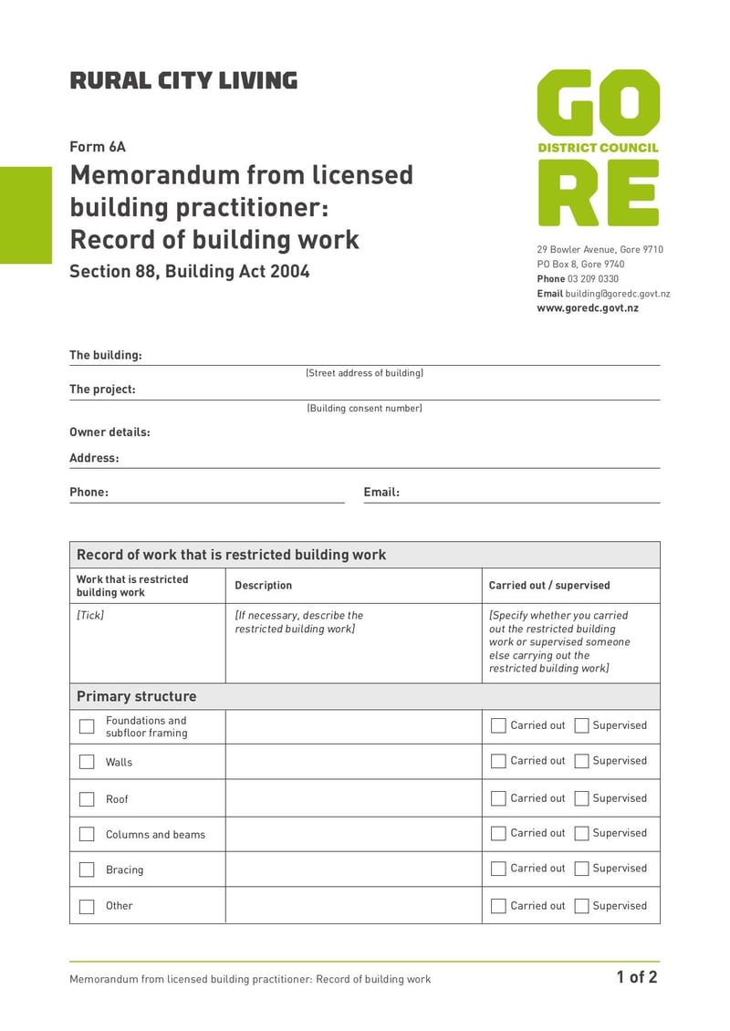 Large thumbnail of Building Form 6A - Nov 2021