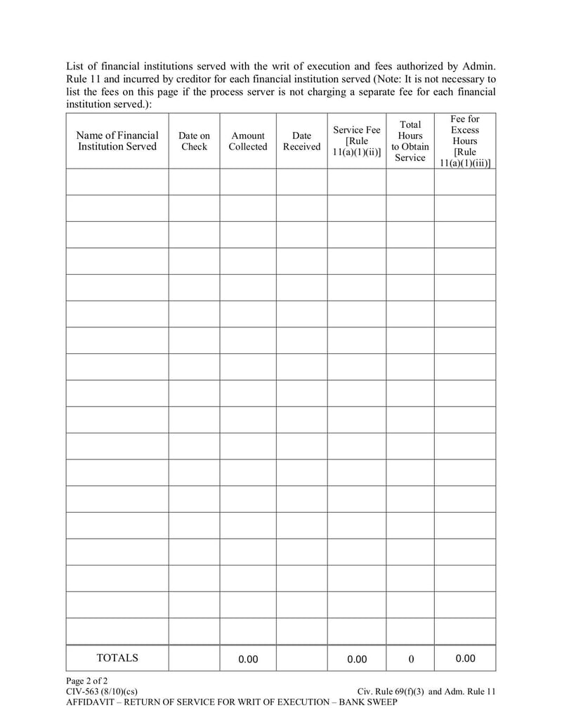 Large thumbnail of CIV-563 Affidavit - Sep 2010