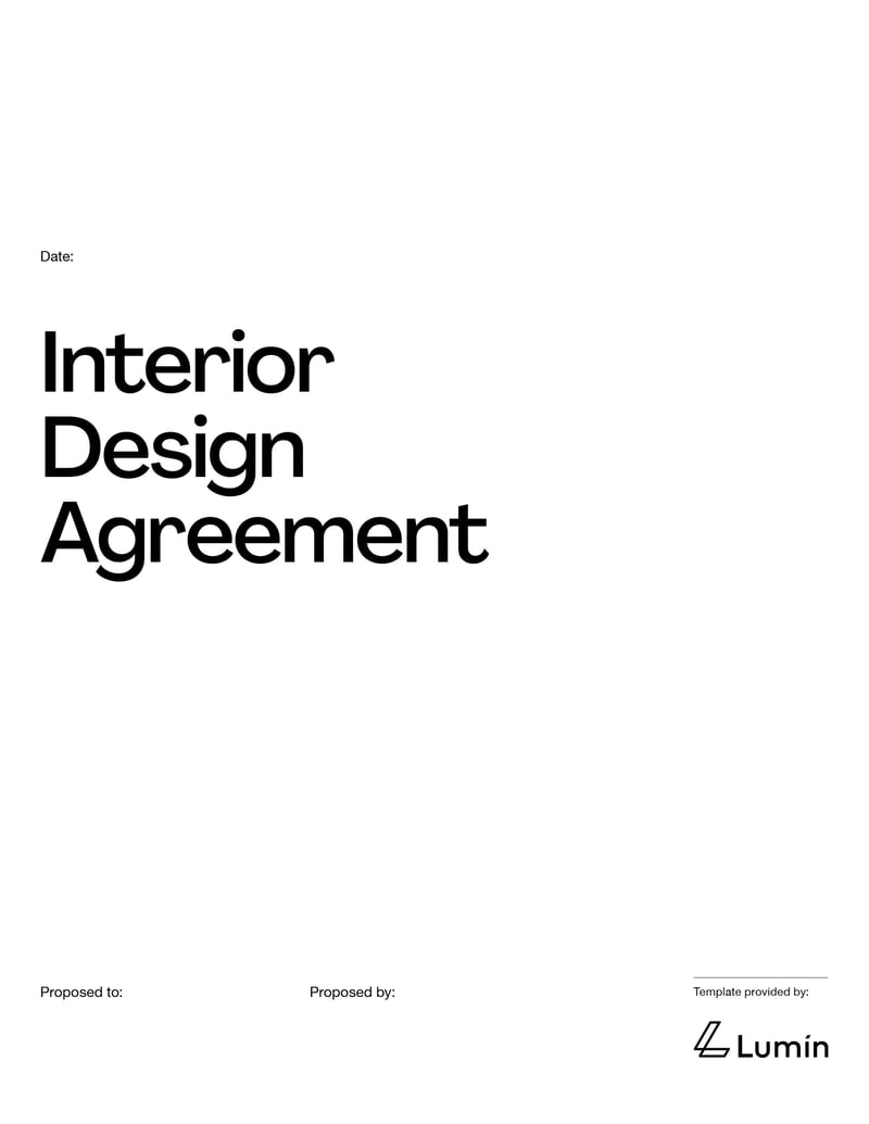 Large thumbnail of Interior Design Contract Template