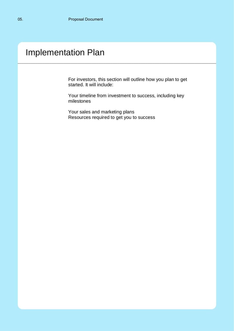 Large thumbnail of Formally Solicited Business Proposal Template