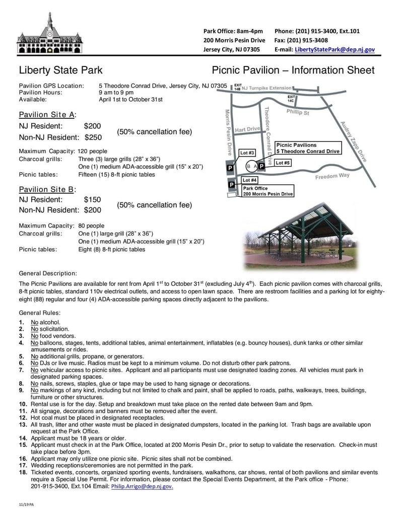 Large thumbnail of LSP Picnic Pavilion Information Sheet and Application - Nov 2019