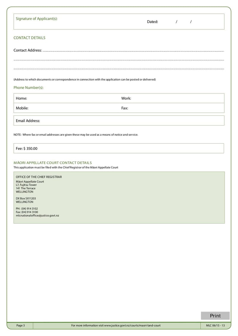 Thumbnail of MLC Form 13 Notice Appeal - Oct 2015 - page 2