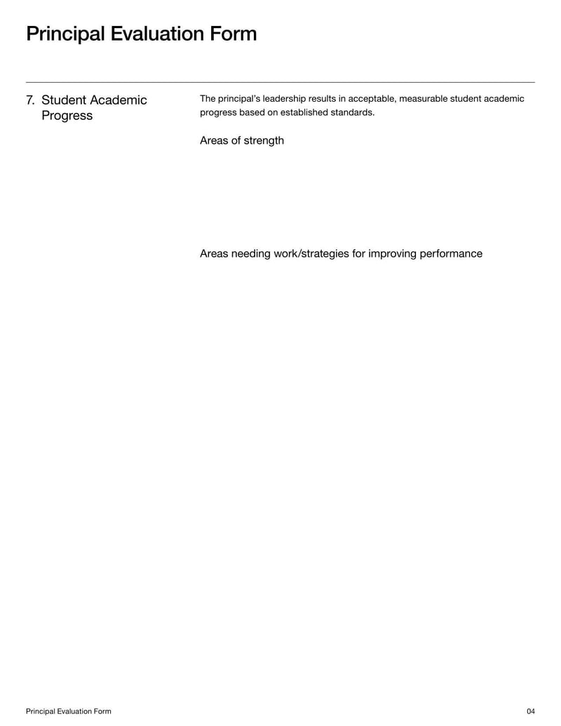 Large thumbnail of Principal Evaluation Template