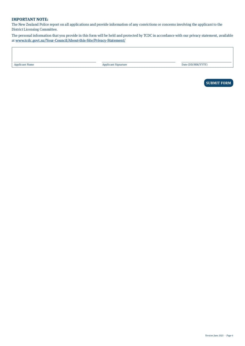 Large thumbnail of Temporary Authority Application Form - Jun 2021