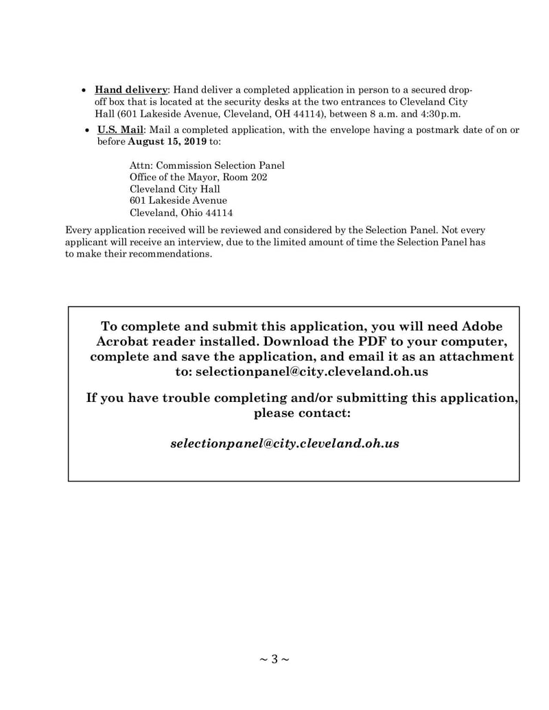 Large thumbnail of Cleveland CPC Application Form and Instructions - Aug 2019