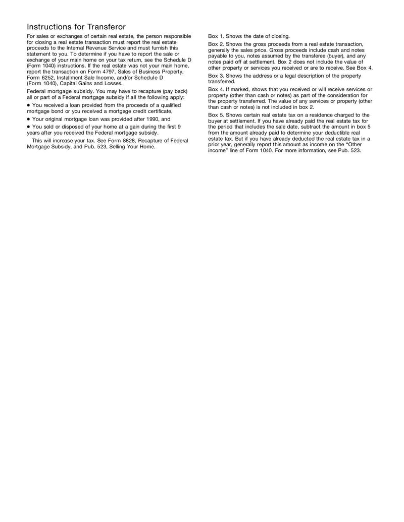 Large thumbnail of Form 1099S - Jan 2001