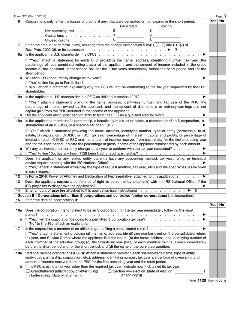 Large thumbnail of Form 1128 - Oct 2014