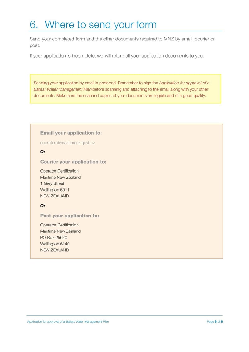 Large thumbnail of Ballast Water Management Plan Approval Form - Jul 2019