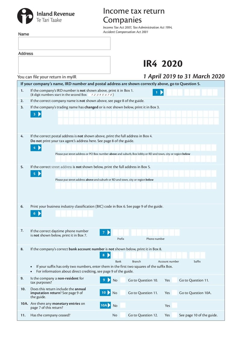 Large thumbnail of Form IR4 - Jan 2020
