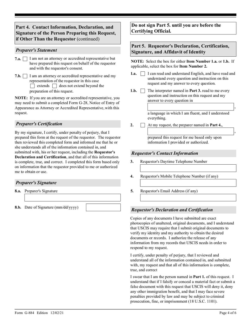 Large thumbnail of Form G-884 - Feb 2021