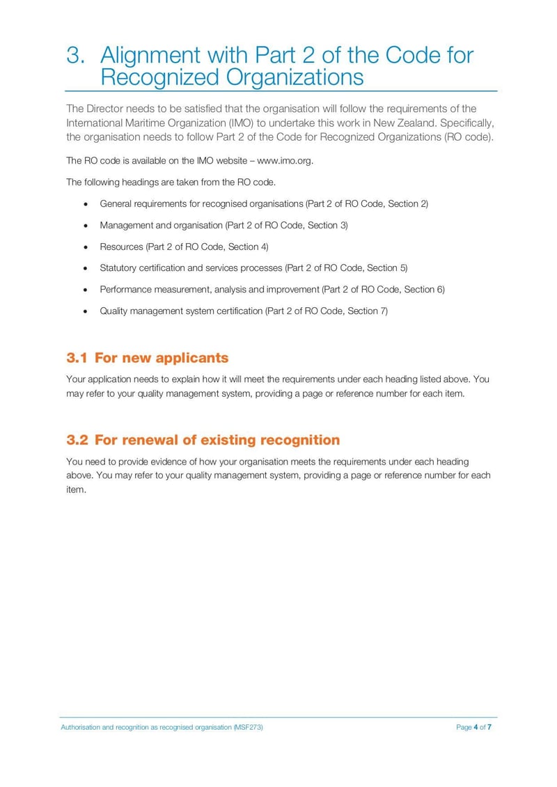 Large thumbnail of Application Form for Authorisation and Recognition as a Recognised Organisation - Jul 2020