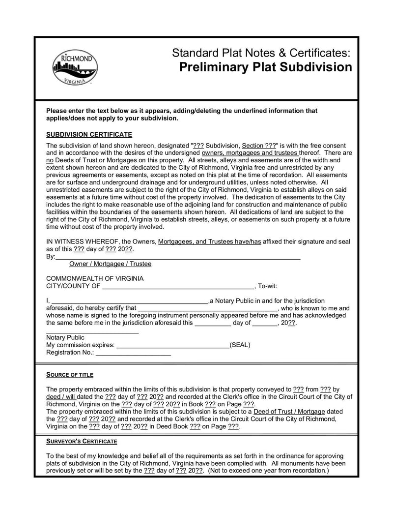 Large thumbnail of Subdivision Preliminary Permit - Jan 2011