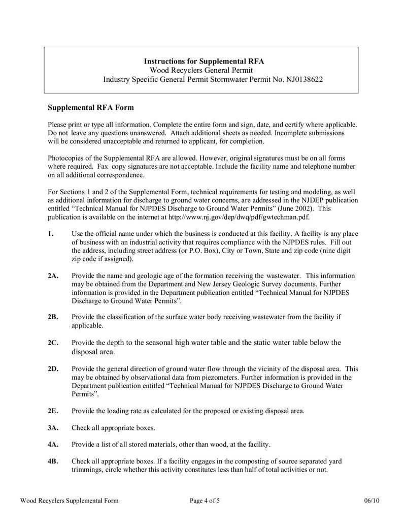 Large thumbnail of Wood Recyclers Supplemental Form - Jun 2010
