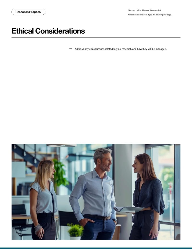 Research Proposal for outlining a research plan, objectives, and methodology