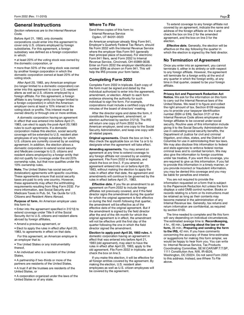 Large thumbnail of Form 2032 - Nov 2011