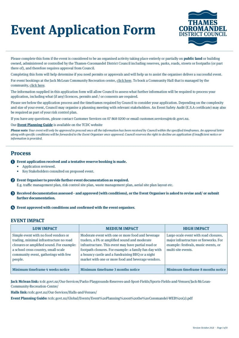 Large thumbnail of Event Application Form - Oct 2021