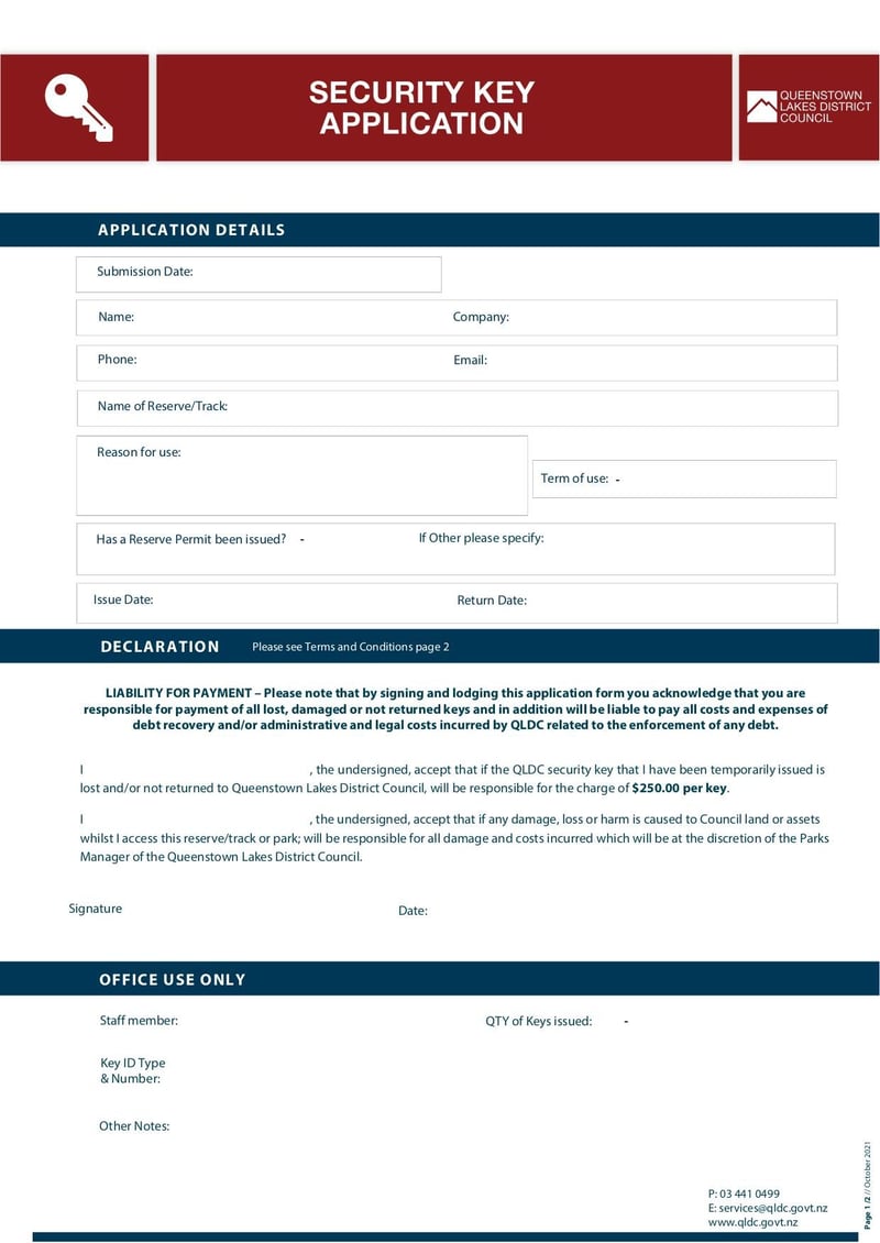 Large thumbnail of Security Key Application - Oct 2021