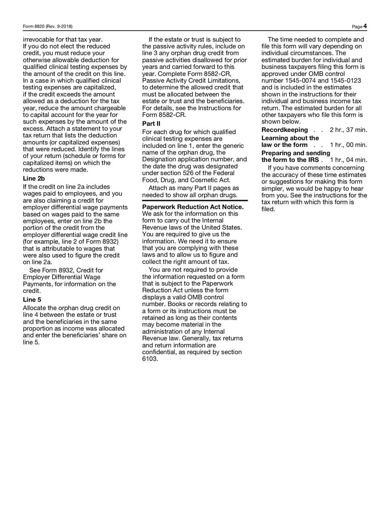 Large thumbnail of Form 8820 - Sep 2018