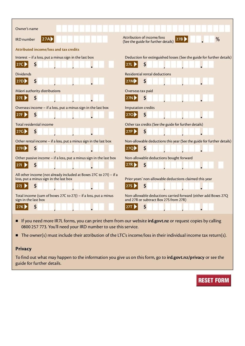 Large thumbnail of Form IR7L - Mar 2022