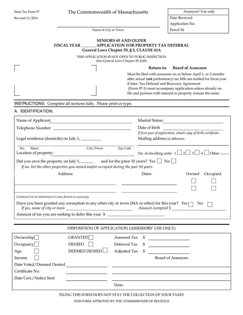 Large thumbnail of State Tax Form 97 (3ABC) - Mar 2018