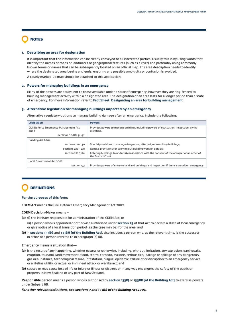 Large thumbnail of Request to Designate an Area for Emergency Management - May 2022