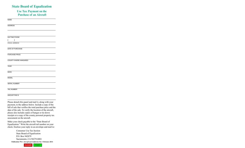 Large thumbnail of Aircraft and California Tax