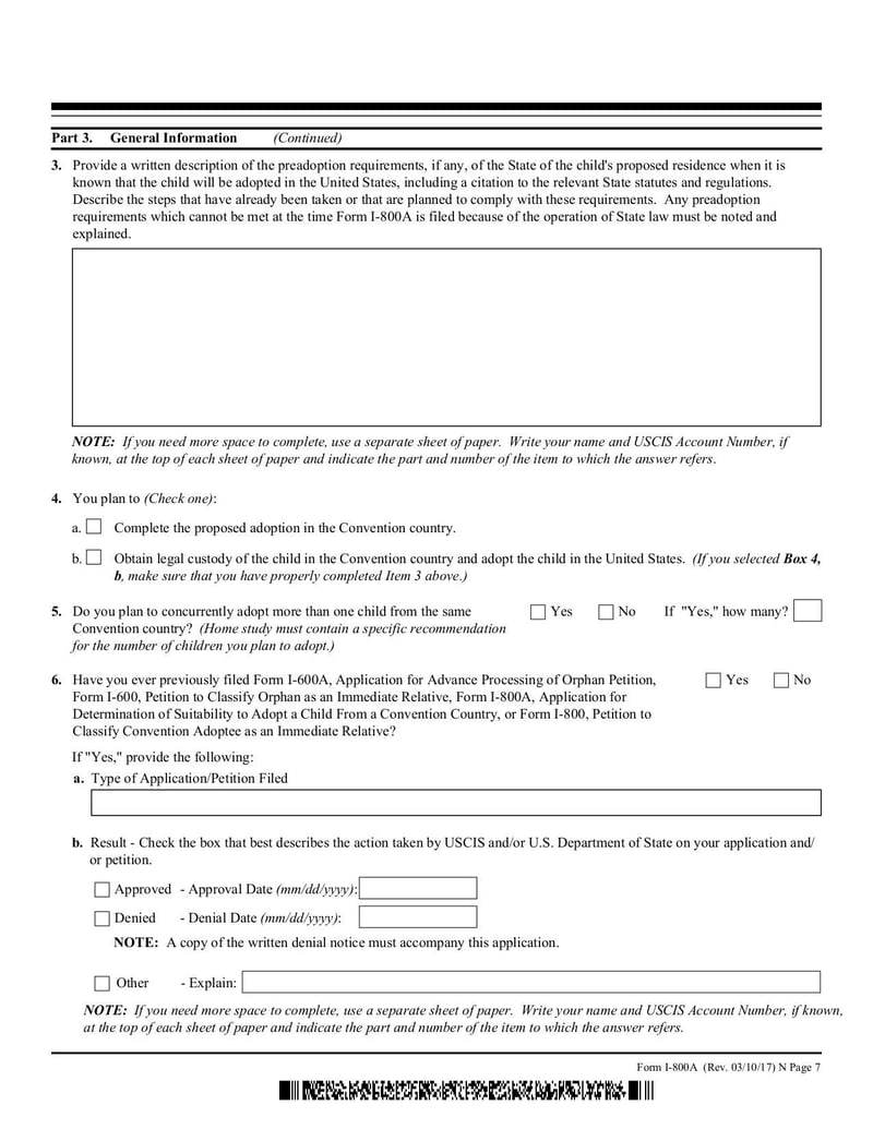 Large thumbnail of Form I-800a - Mar 2017