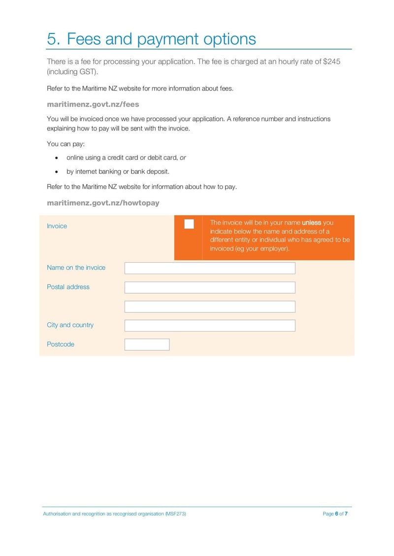 Large thumbnail of Application Form for Authorisation and Recognition as a Recognised Organisation - Jul 2020