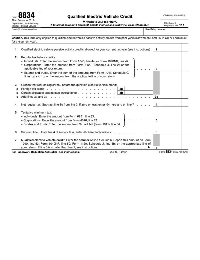 Large thumbnail of Form 8834 - Dec 2013