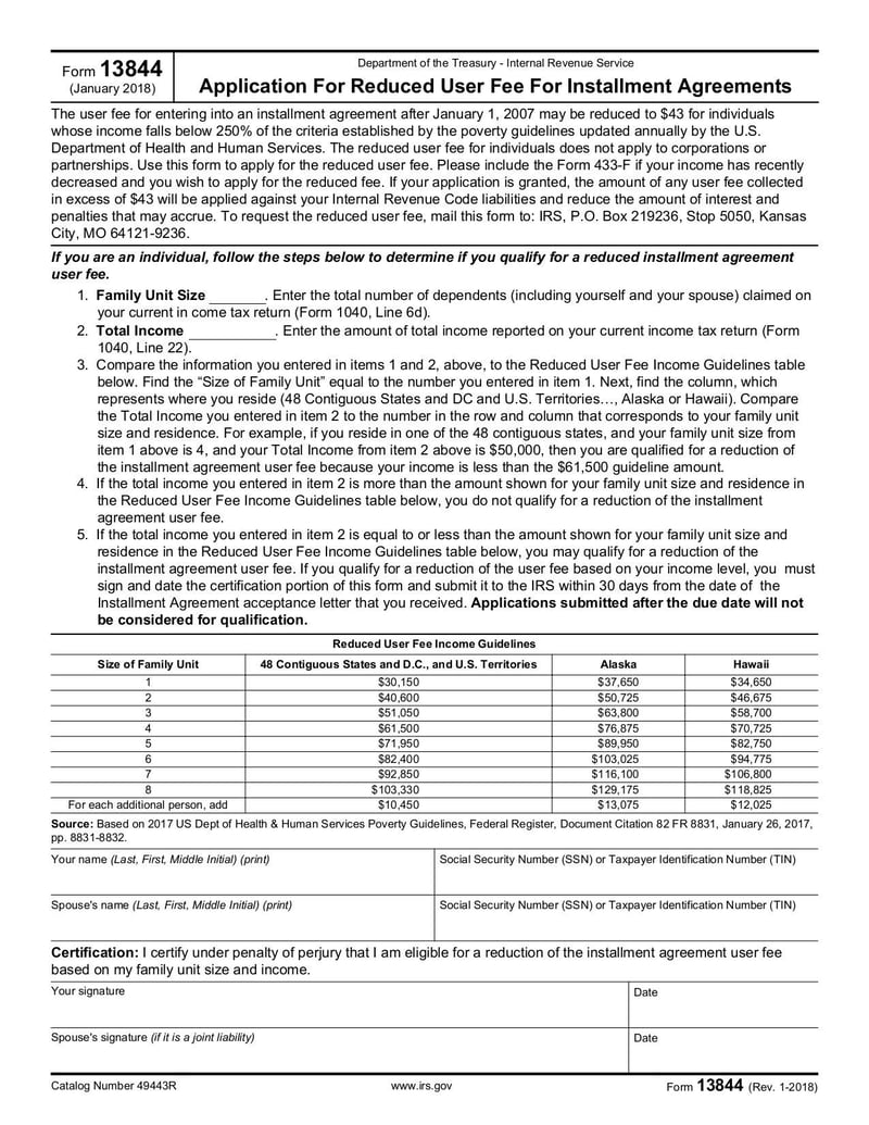 Large thumbnail of Form 13844 - Jan 2018