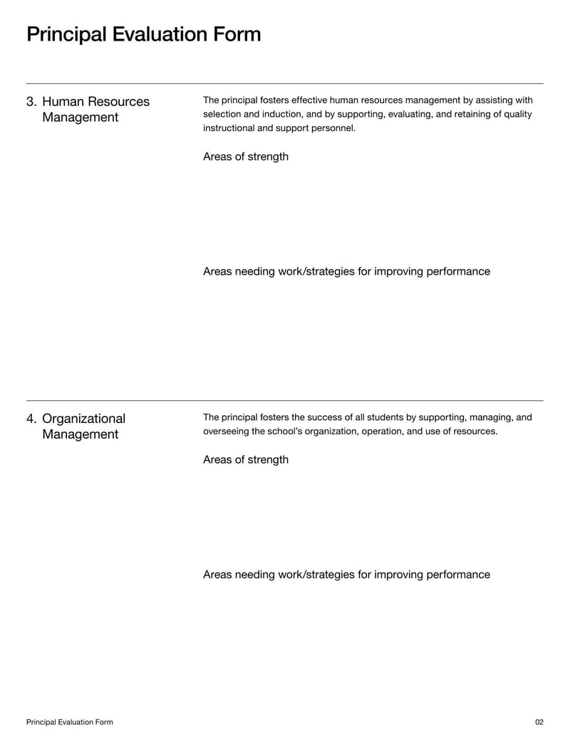 Large thumbnail of Principal Evaluation Template