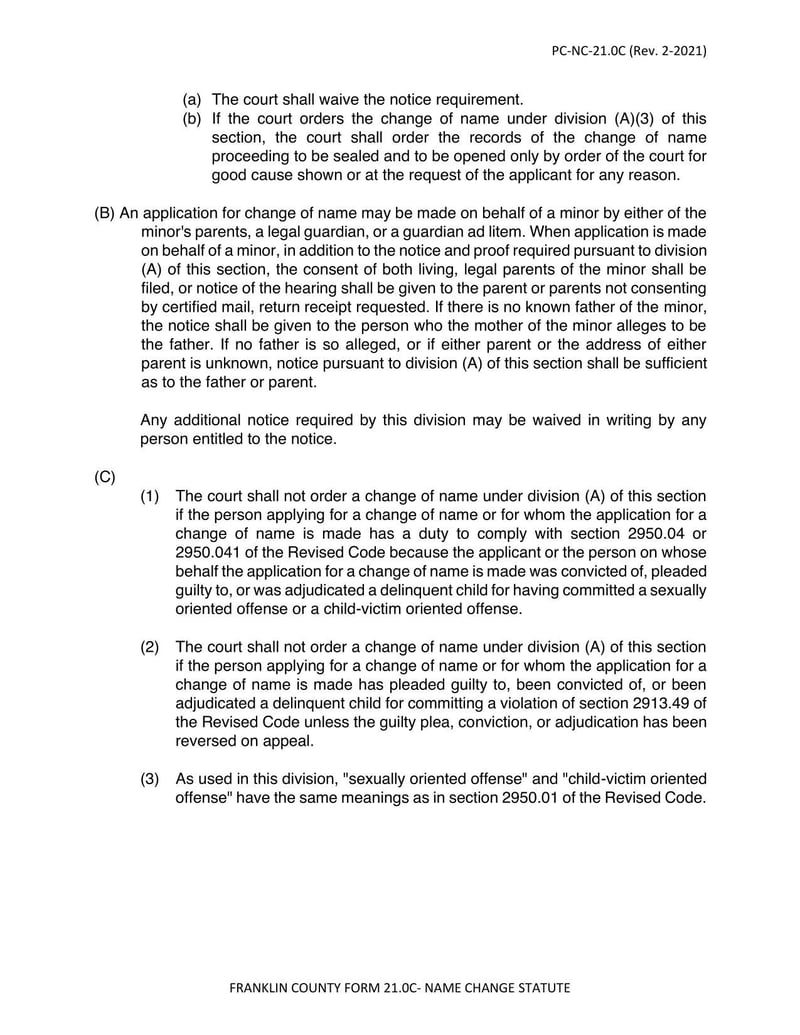 Large thumbnail of Form NC-21.0