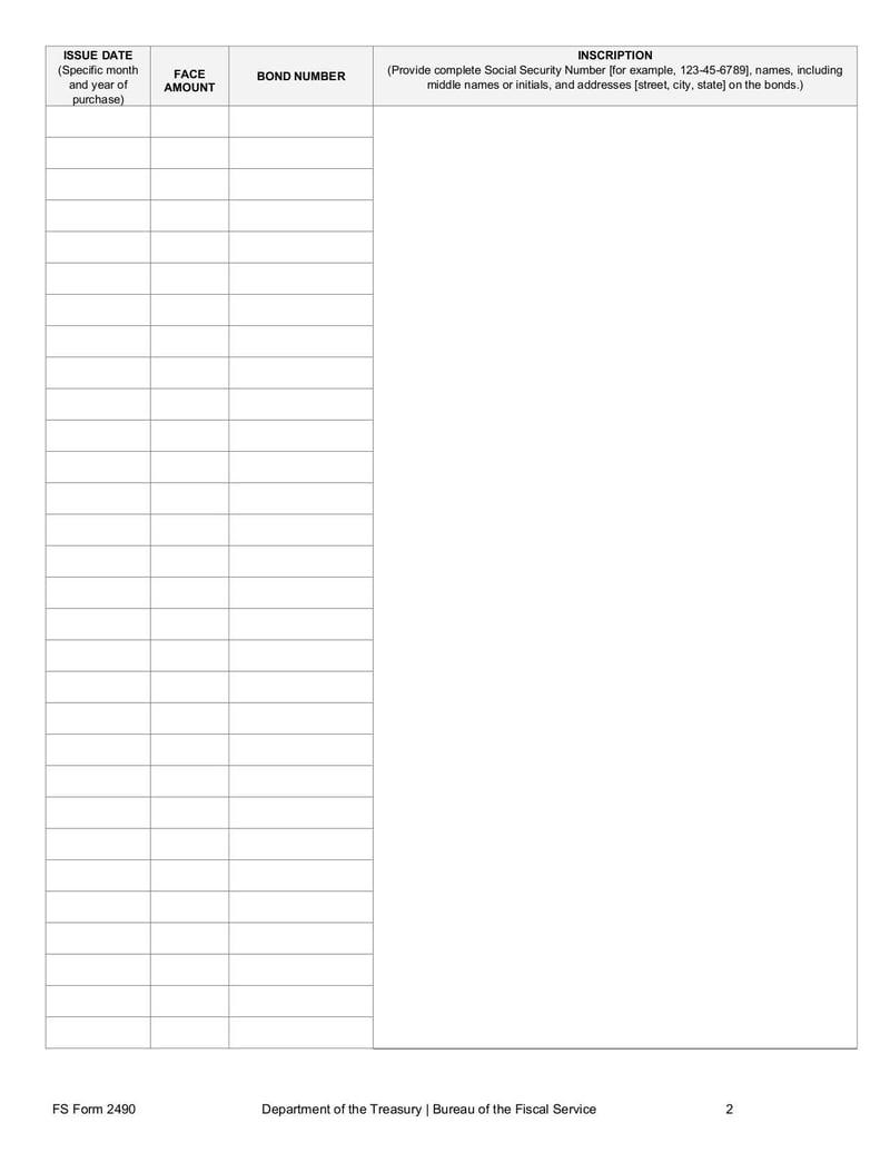 Large thumbnail of FS Form 2490 - Jul 2022