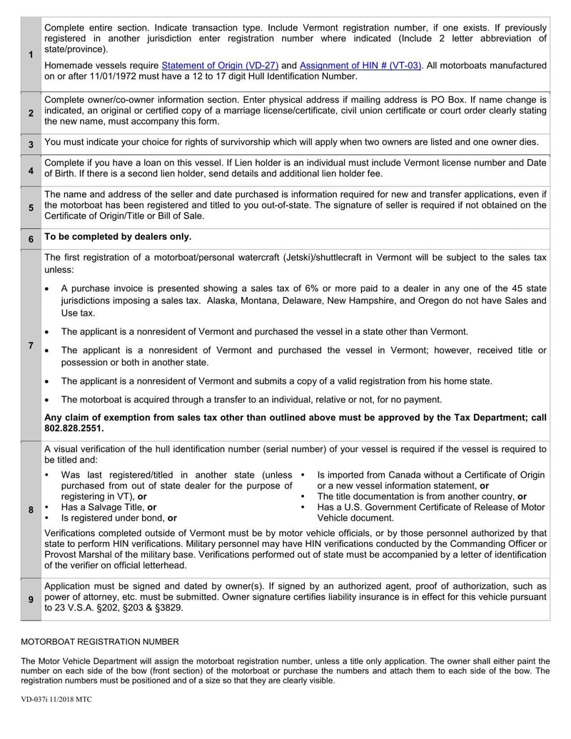 Large thumbnail of Form VD-037 15M