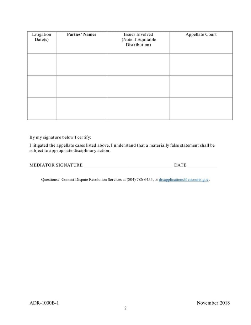Large thumbnail of Form ADR-1000B-1