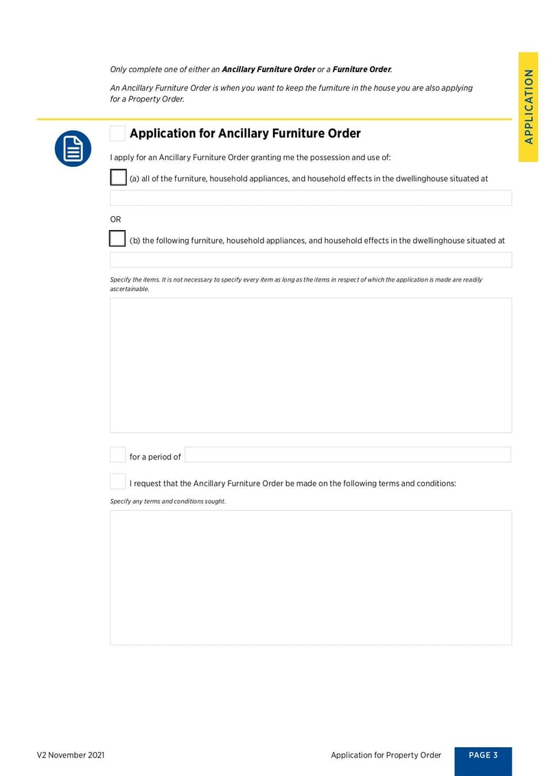 Large thumbnail of Application for Property Orders - Nov 2021