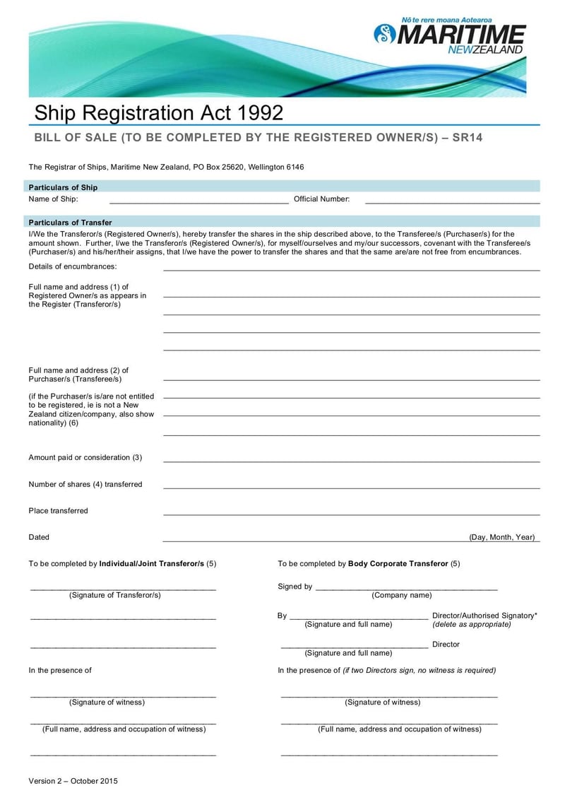 Large thumbnail of Form MNZ SR14 - Oct 2015