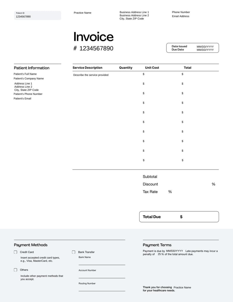 Large thumbnail of Medical Invoice