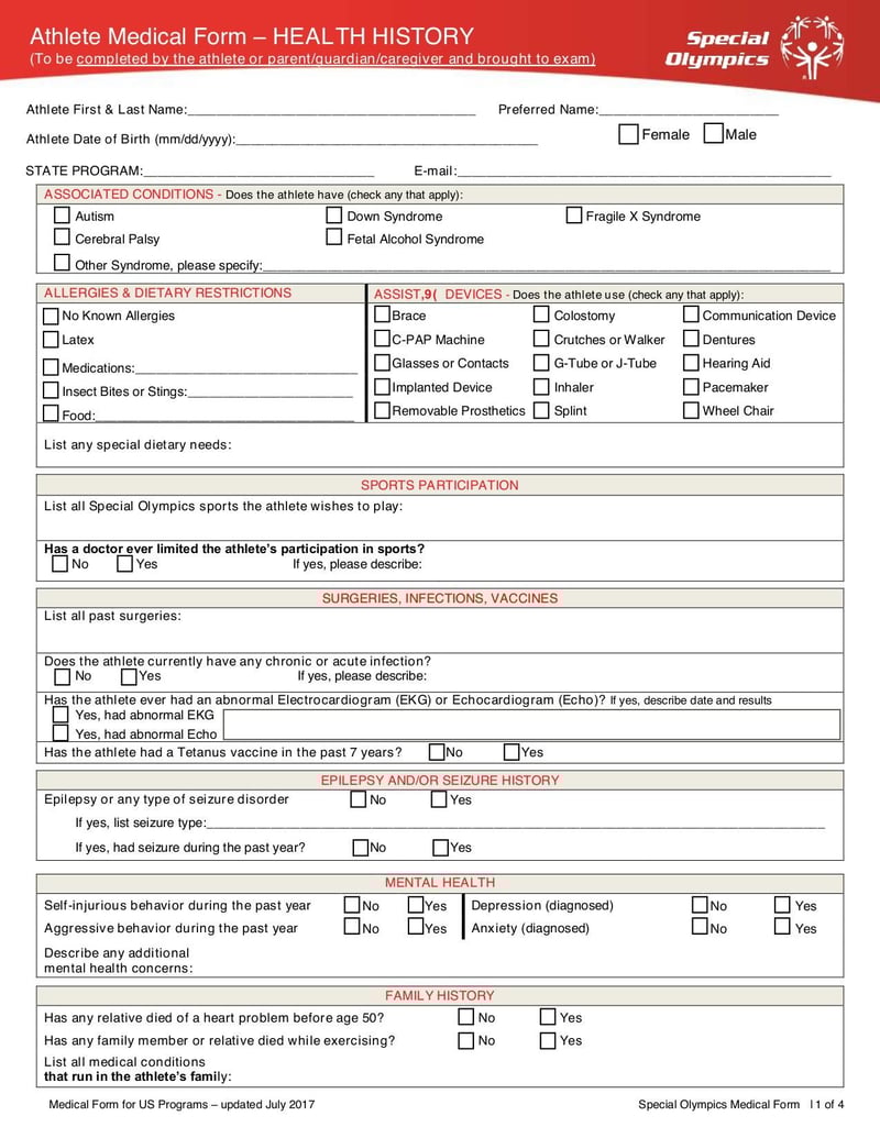Large thumbnail of SOTX Registration and Medical Form - Sep 2017