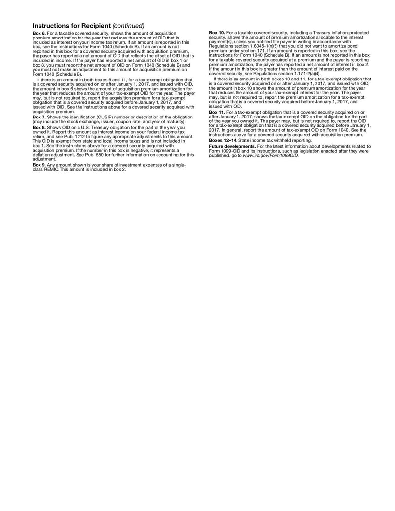 Large thumbnail of Form 1099-OID - Sep 2018