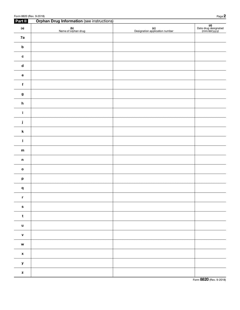 Large thumbnail of Form 8820 - Sep 2018