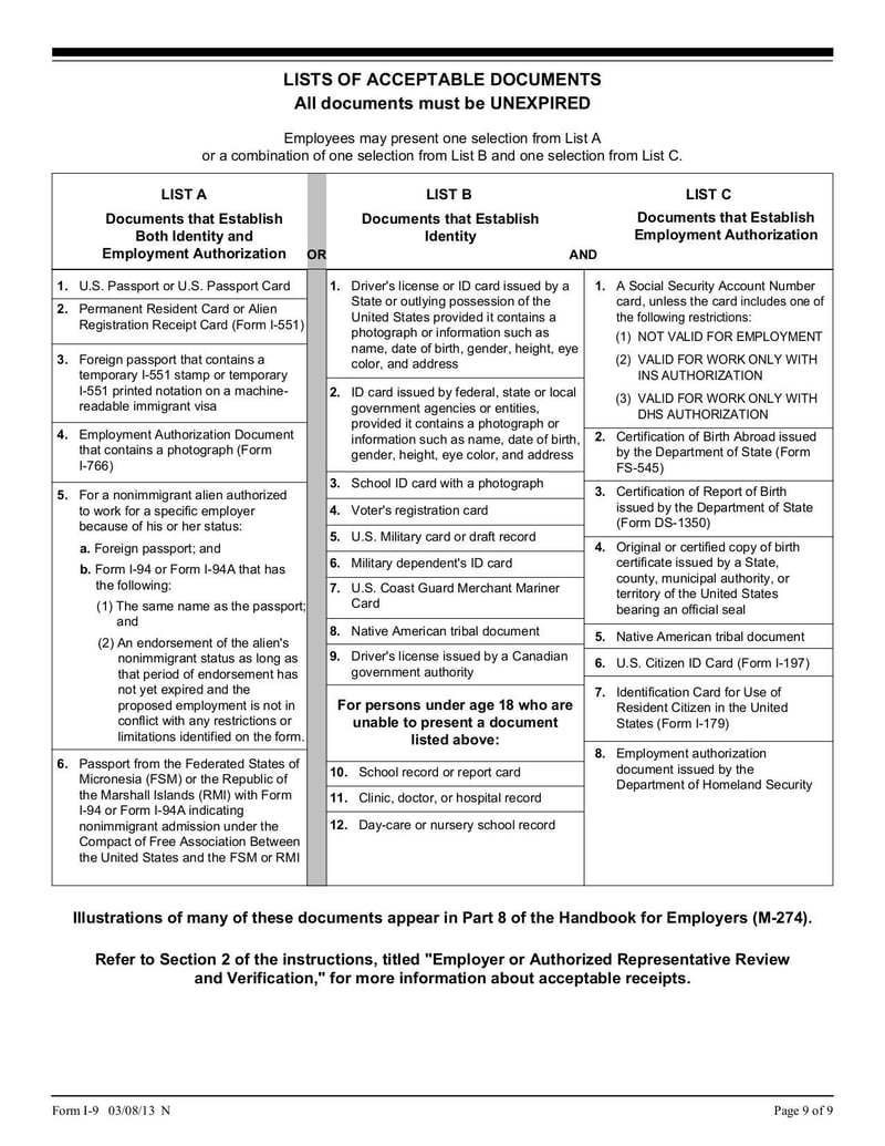 employment eligibility verification form i-9 | fill and sign