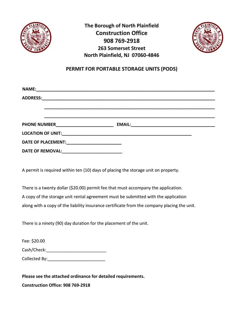 Large thumbnail of North Plainfield Permit for Portable Storage Units (PODS)