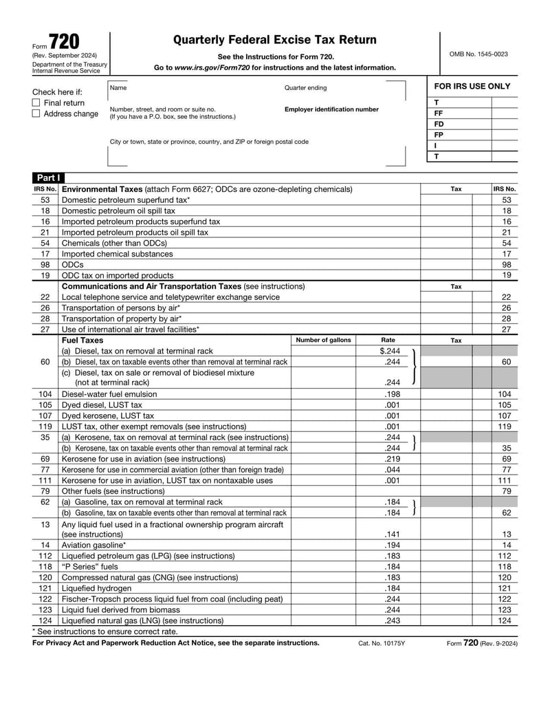 Large thumbnail of Form 720 - 2024