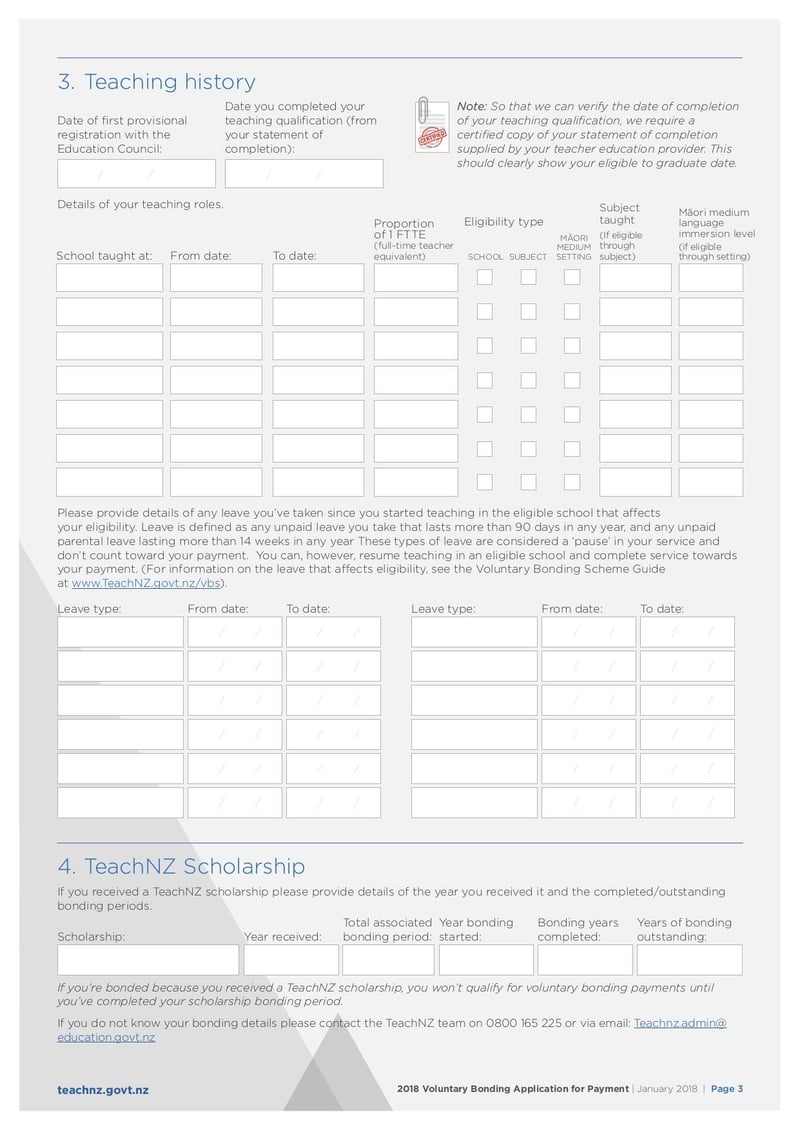 Large thumbnail of Voluntary Bonding Scheme Payment Application Form - Jan 2018