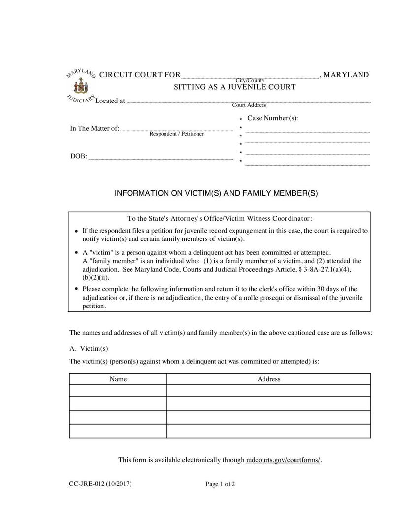 Large thumbnail of Form CC-JRE-012 - Oct 2017